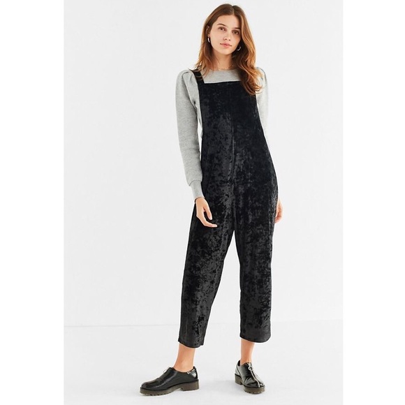 velvet overall jumpsuit